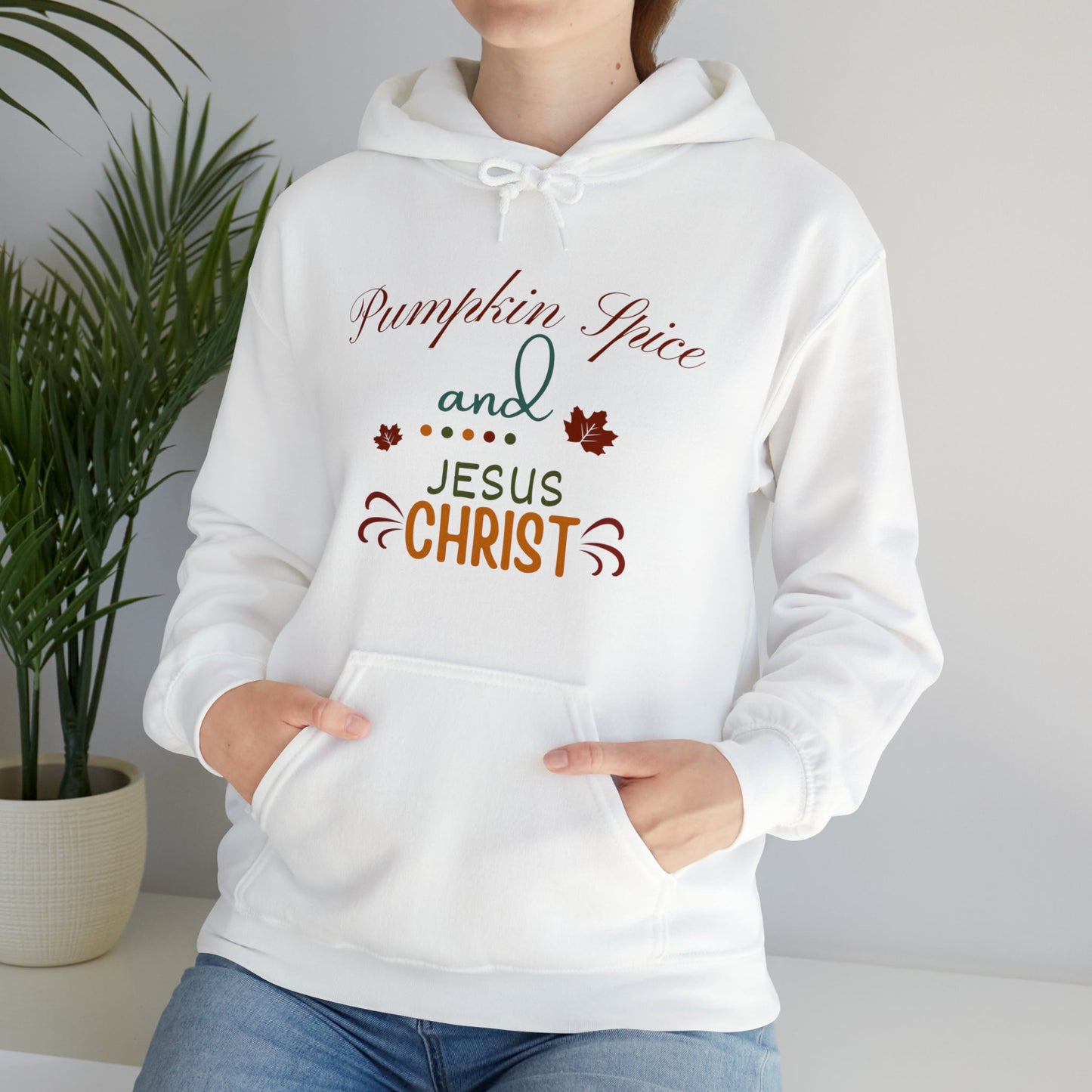 Pumpkin Spice and Jesus Christ Heavy Blend™ Hooded Sweatshirt - Flocks of Faith