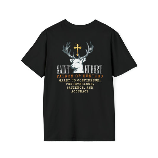 Saint Hubert - Patron of Hunters - Tee Shirt - Flocks of Faith